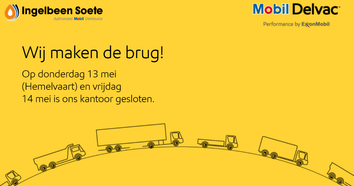 Op vrijdag 14 mei maken wij de brug! 