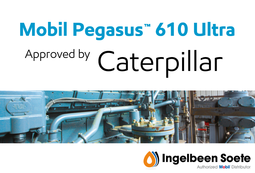 Mobil Pegasus™ 610 Ultra goedgekeurd door Caterpillar 