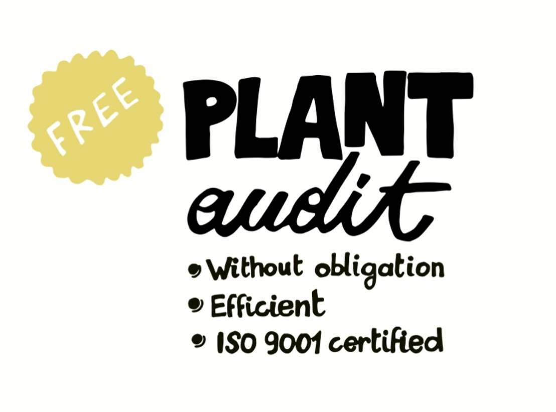 Vraag uw gratis plant audit aan! 